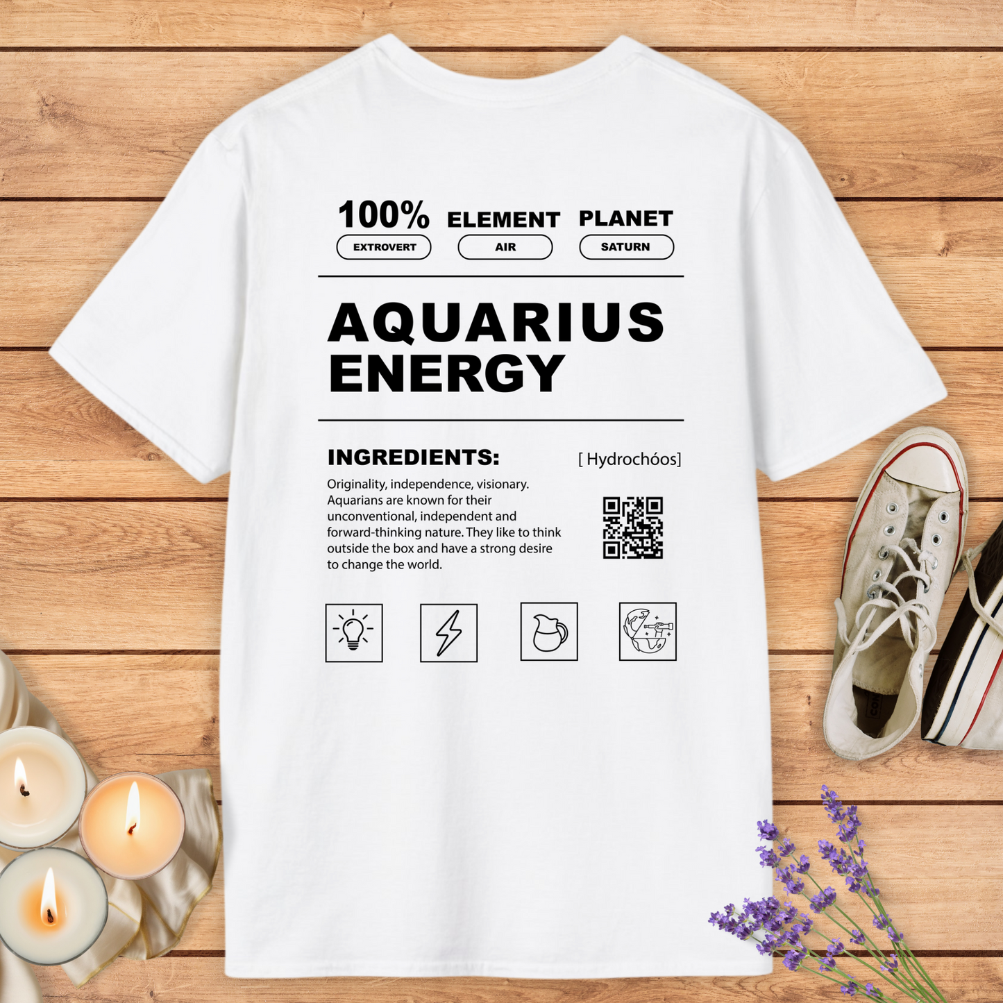 AQUARIUS MANUAL T-SHIRT - Print Material - Vibe Culture