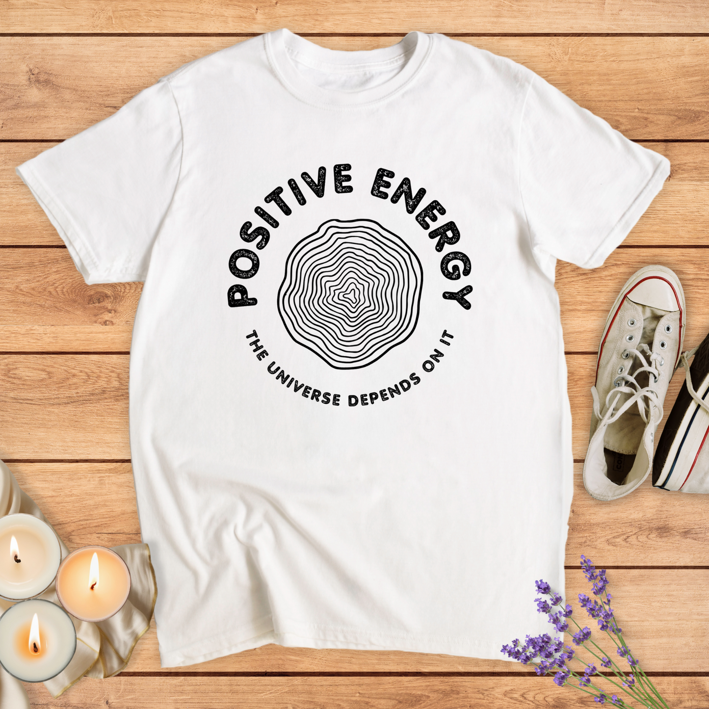 POSITIVE ENERGY T-SHIRT - Print Material - Vibe Culture
