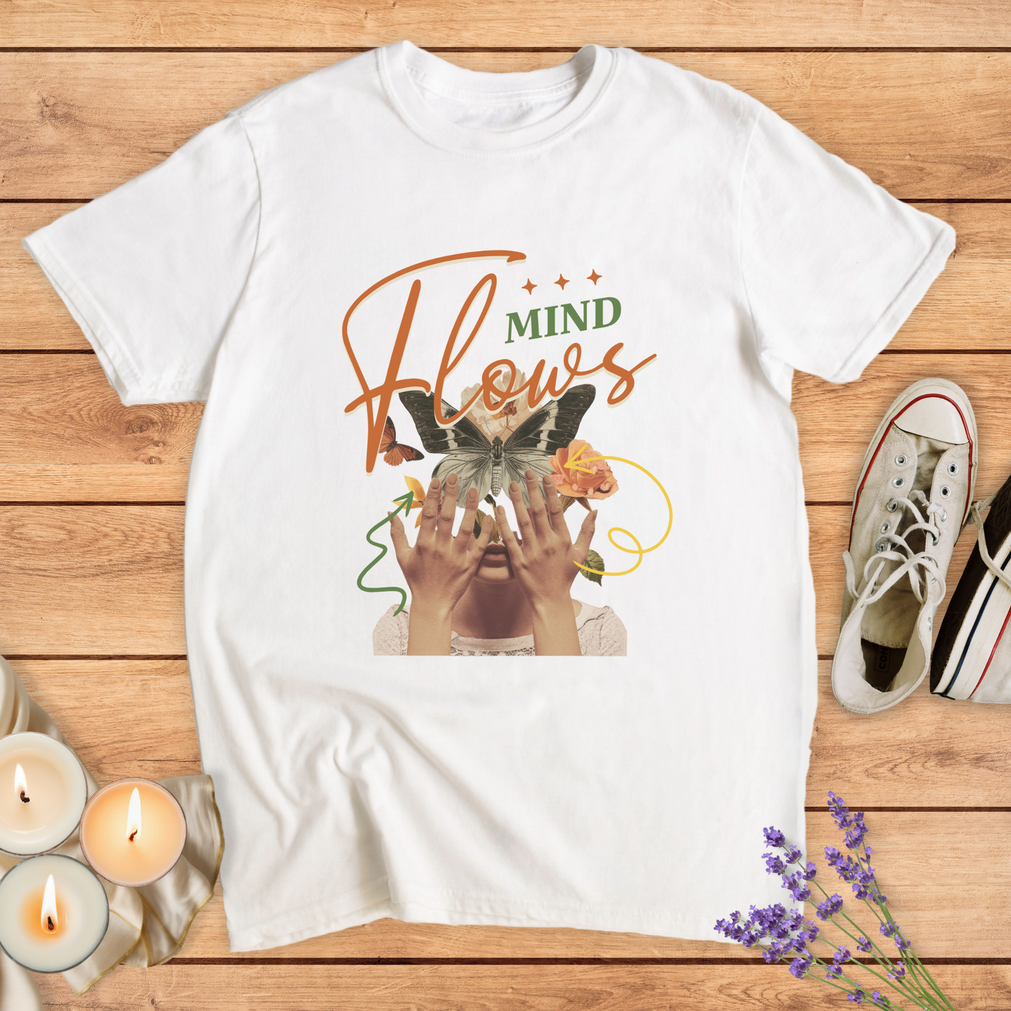 MIND FLOWS T-SHIRT - Print Material - Vibe Culture