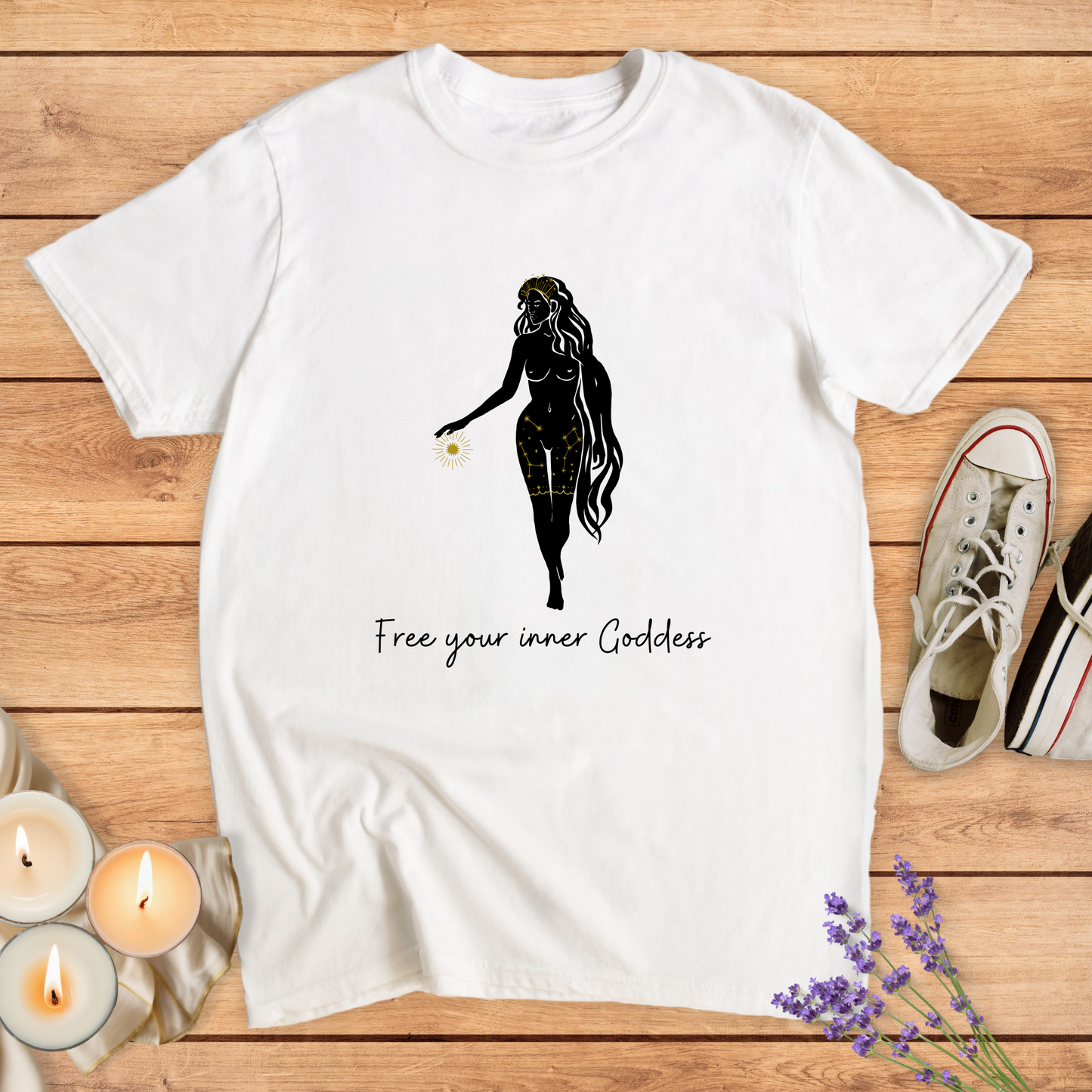 GODDESS T-SHIRT - Print Material - Vibe Culture