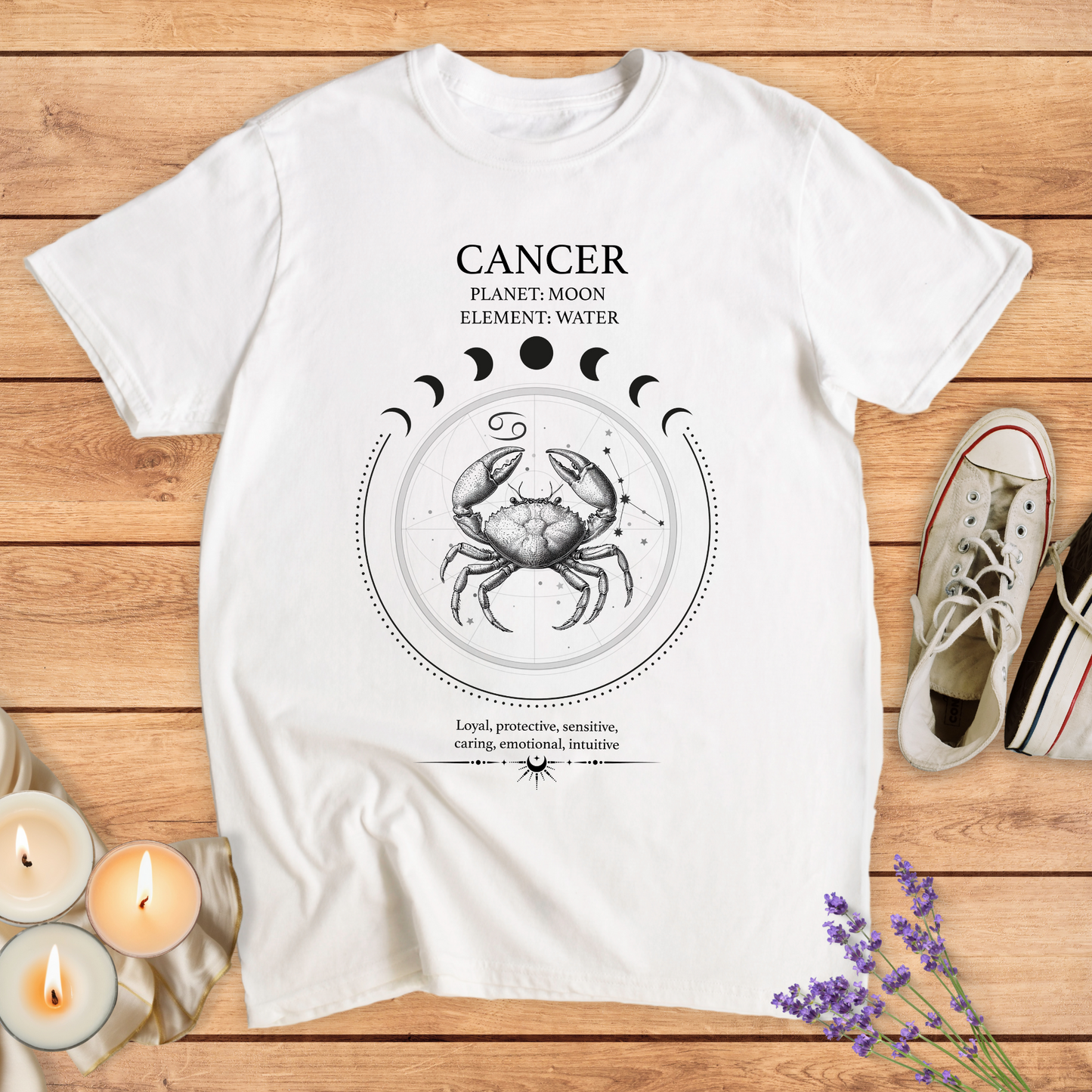 CANCER HOROSCOPE T-SHIRT - T-Shirt - Vibe Culture