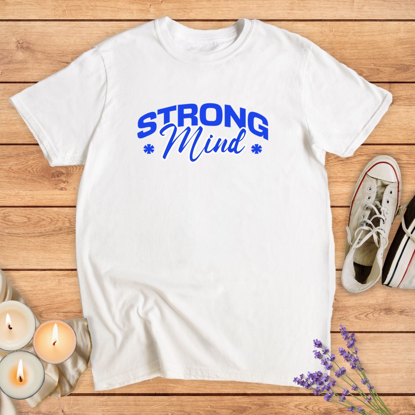 STRONG MIND BABY T-SHIRT - Print Material - Vibe Culture