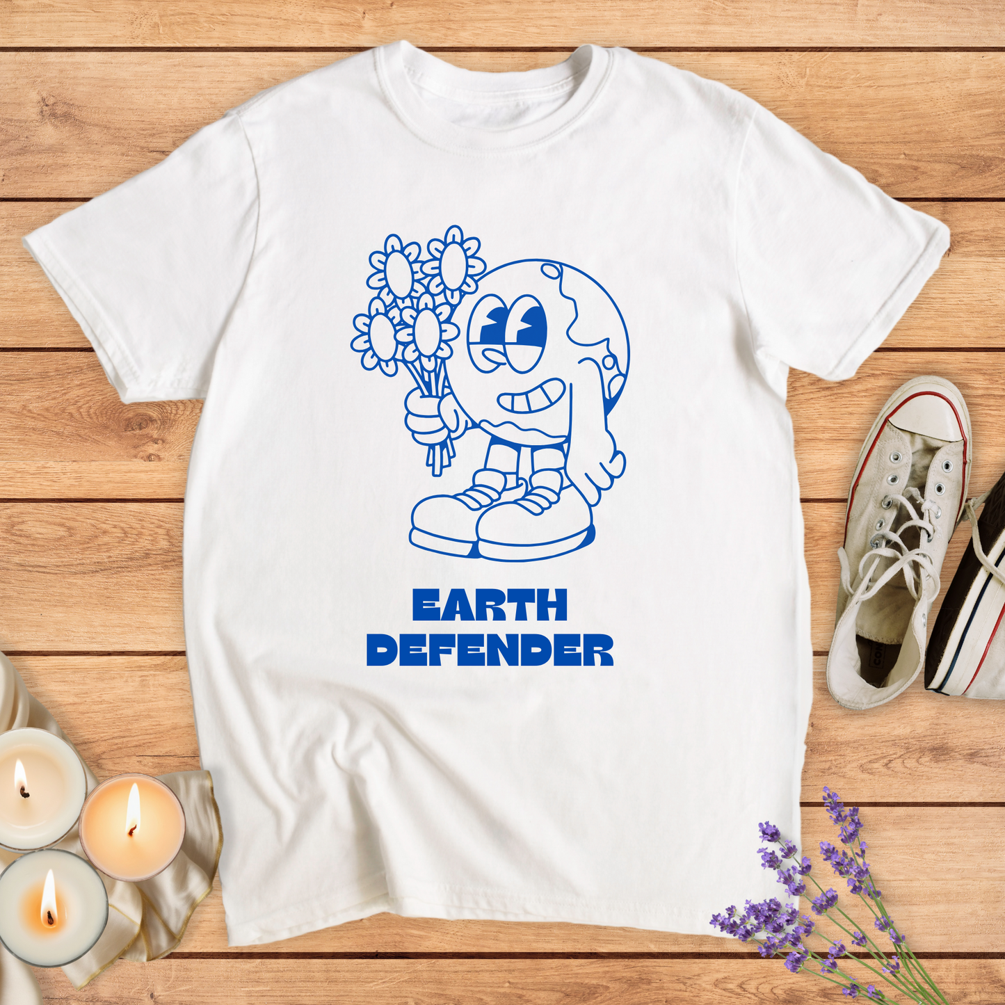 EARTH DEFENDER T-SHIRT - Print Material - Vibe Culture