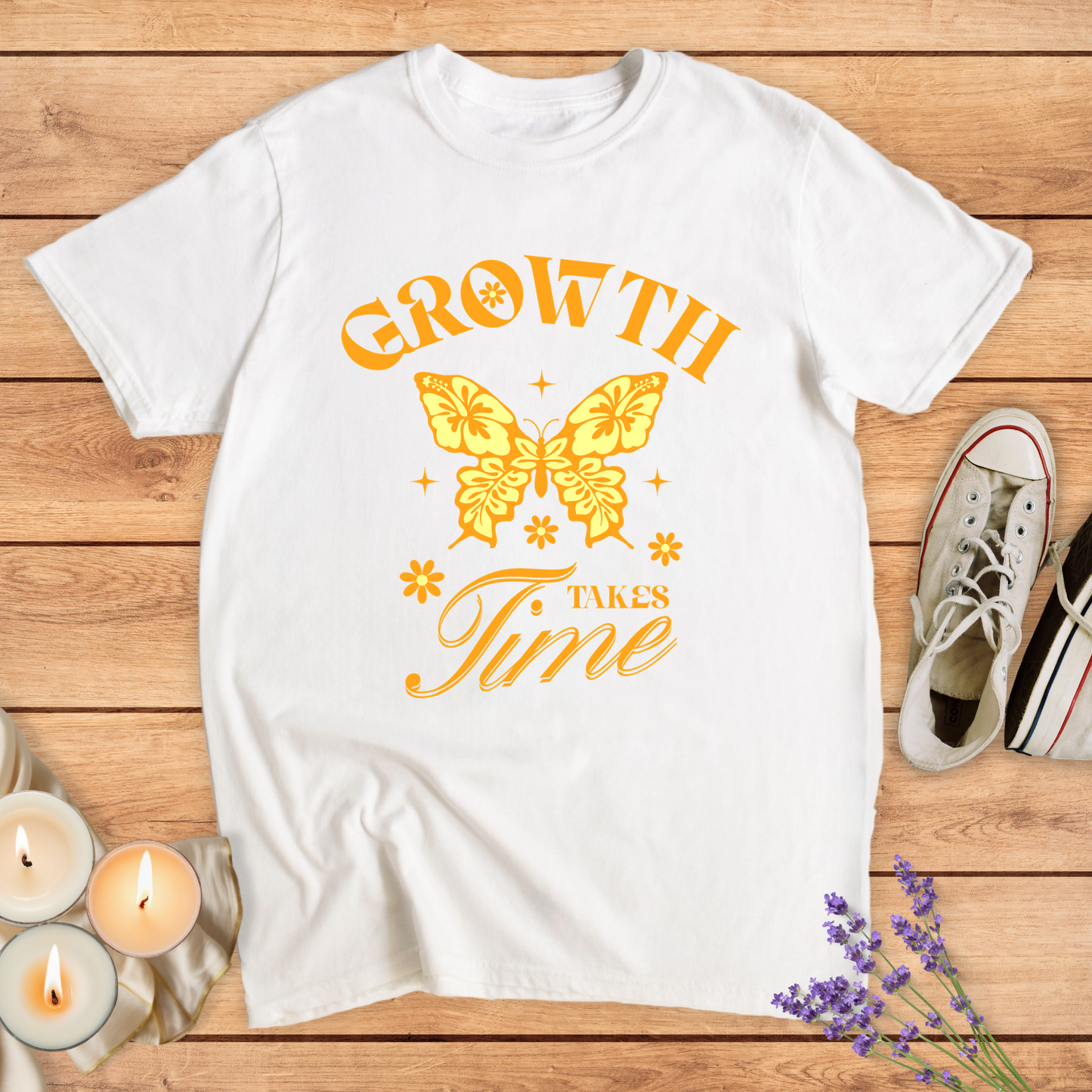 TAKES TIME T-SHIRT - Print Material - Vibe Culture