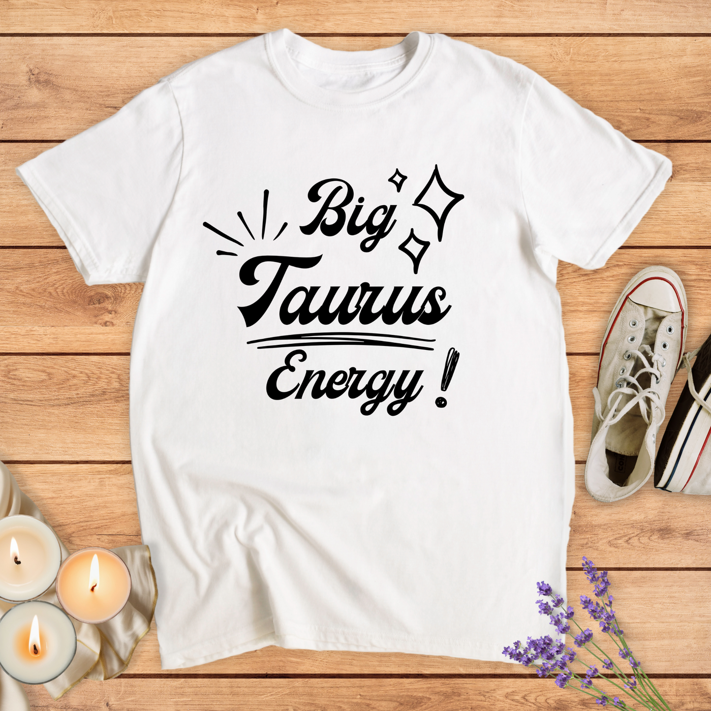BIG TAURUS ENERGY T-SHIRT - Print Material - Vibe Culture