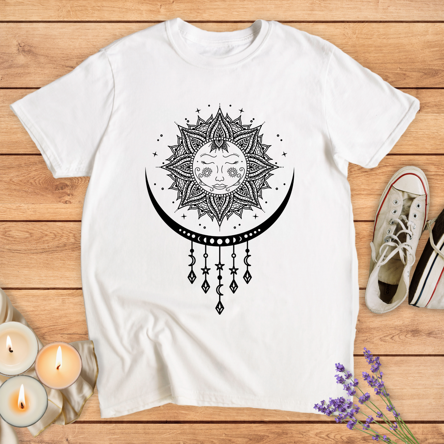 SUN AND MOON MANDALA T-SHIRT