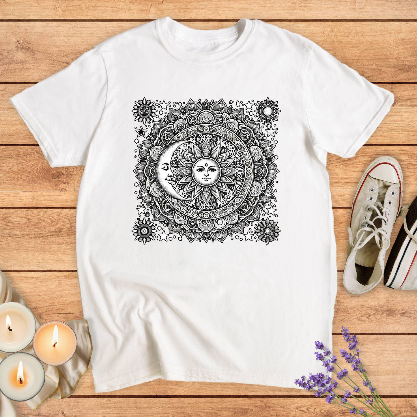 MANDALA SUN & MOON T-SHIRT