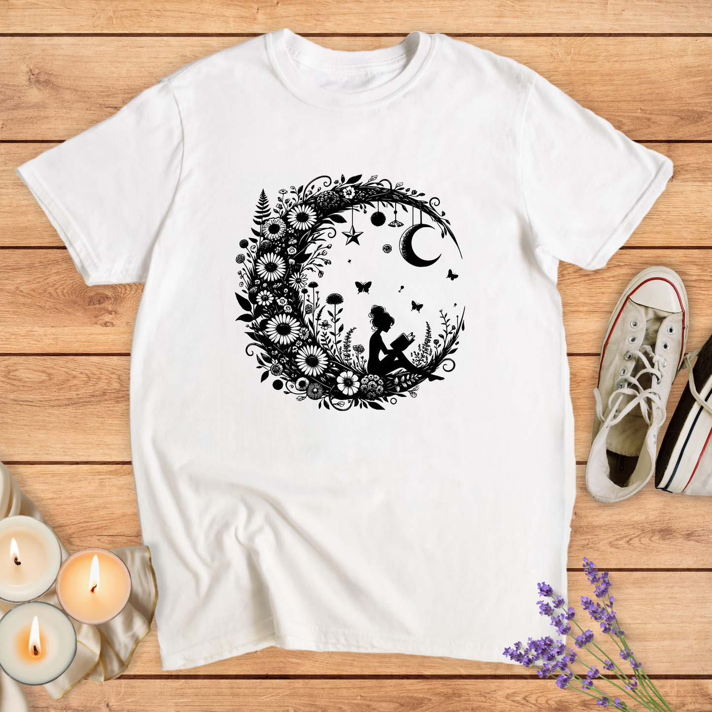 FLORAL MOON T-SHIRT