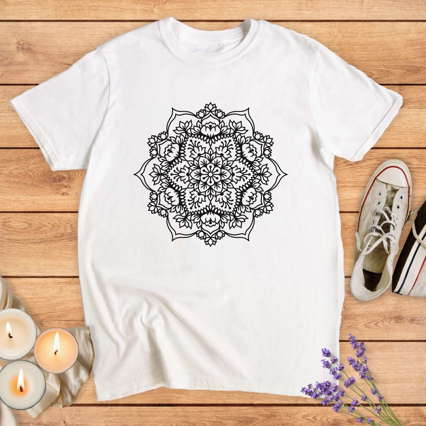 FLORAL MANDALA T-SHIRT