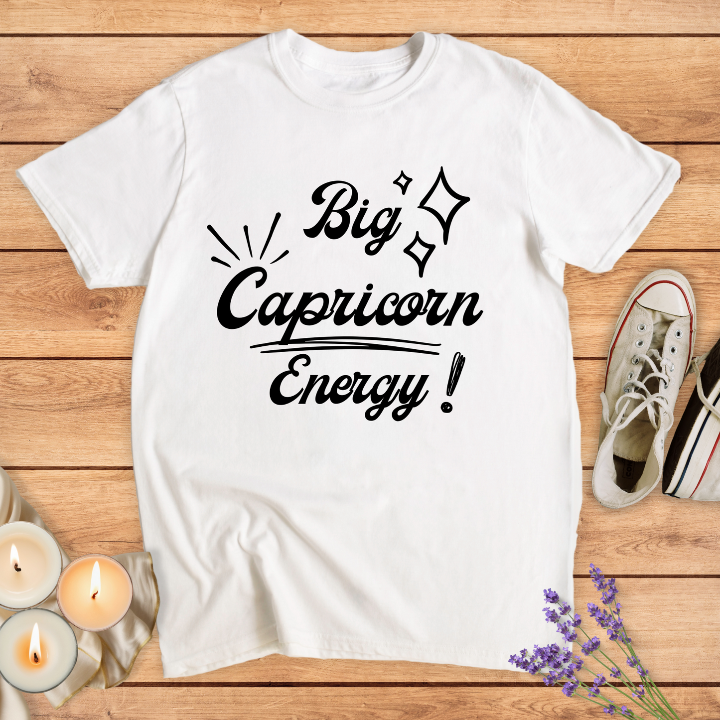 BIG CAPRICORN ENERGY T-SHIRT - Print Material - Vibe Culture