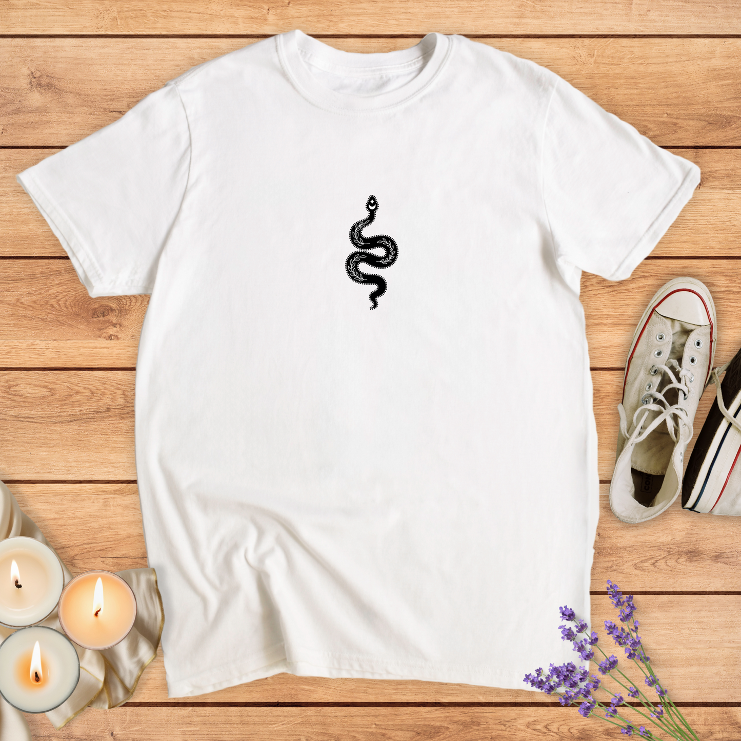 MYSTIC SNAKE T-SHIRT - Print Material - Vibe Culture