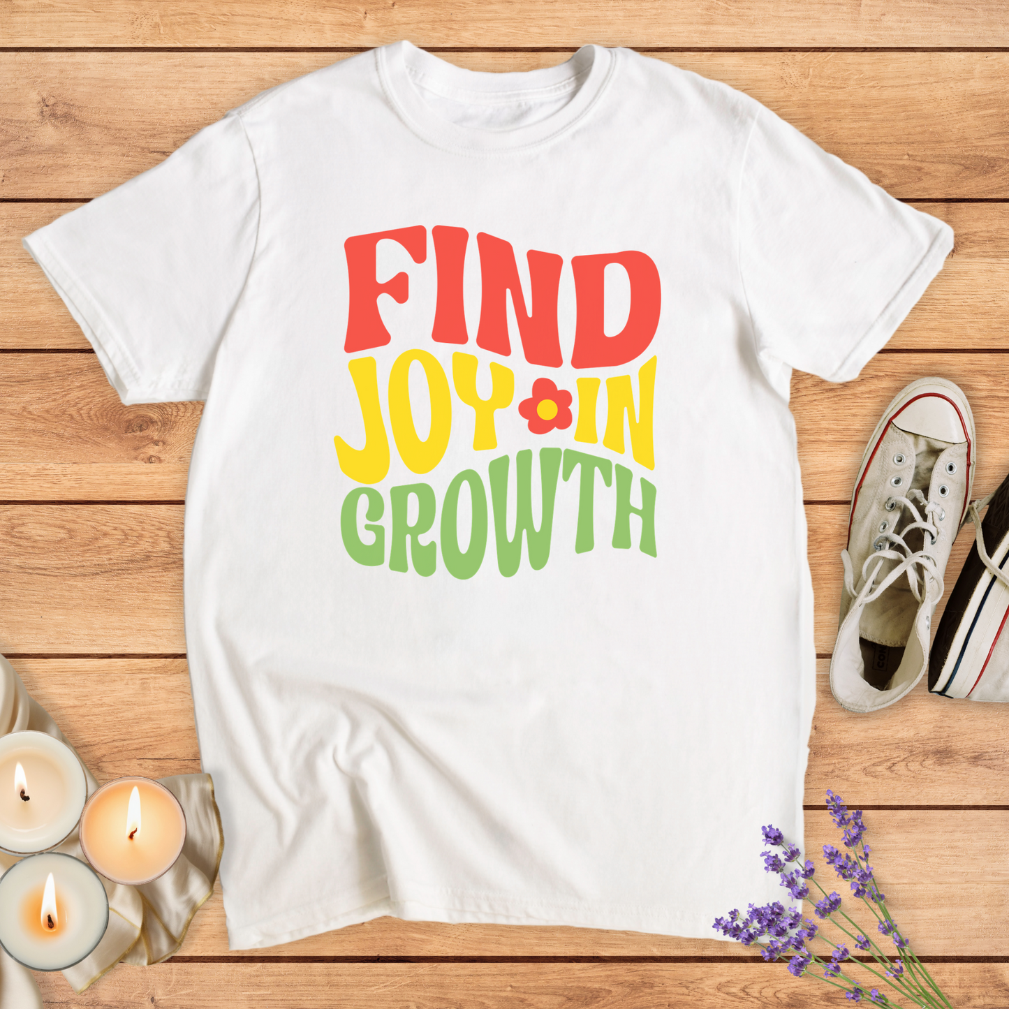 FIND JOY T-SHIRT - Print Material - Vibe Culture