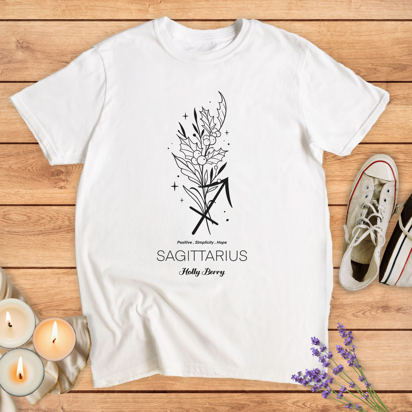 SAGITTARIUS FLOWER T-SHIRT
