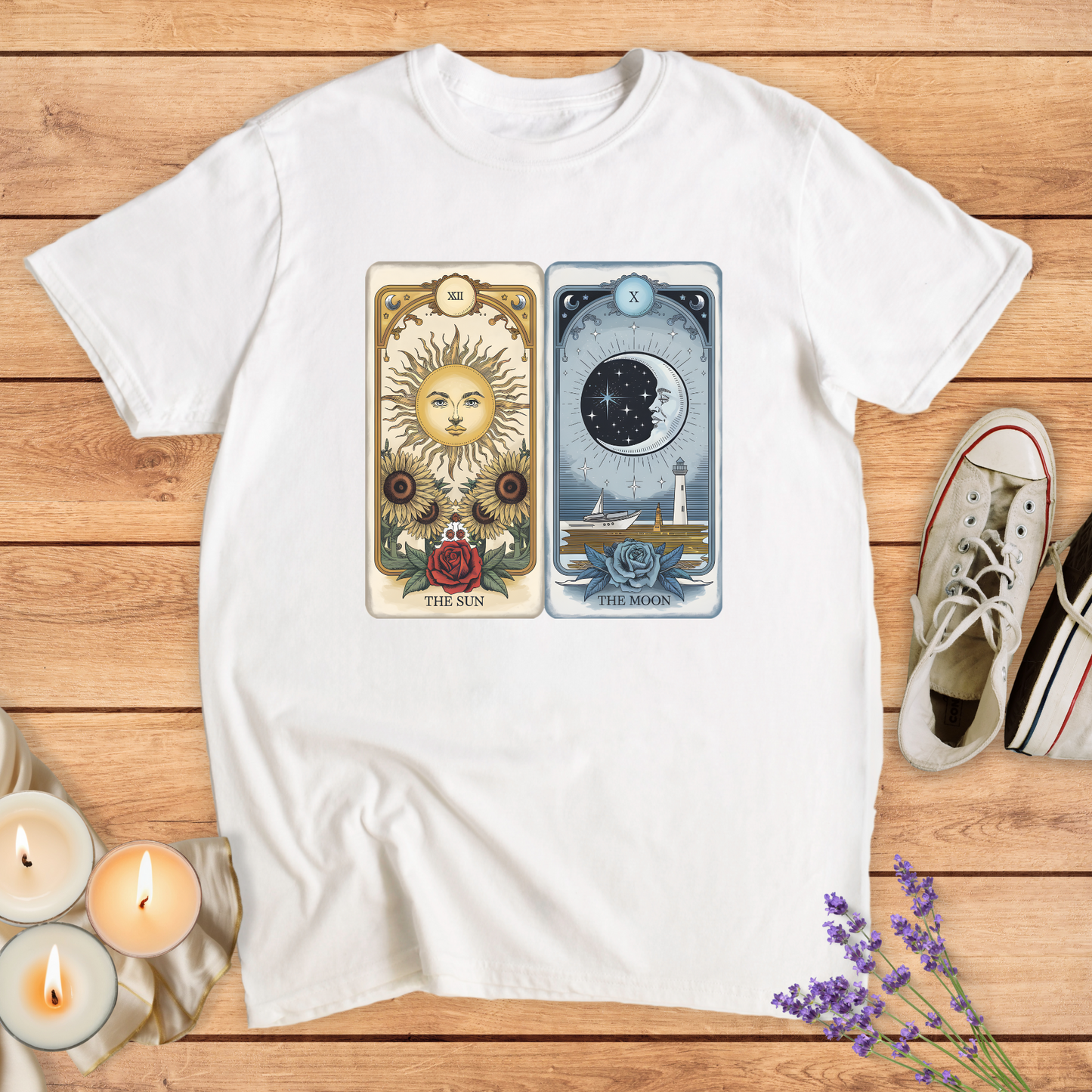 THE SUN, THE MOON T-SHIRT