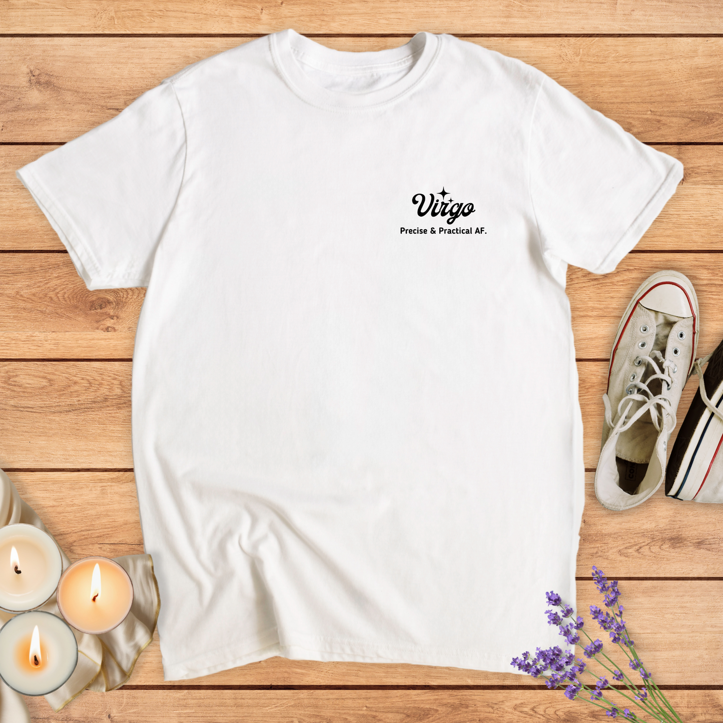 VIRGO SPARKLE T-SHIRT - Print Material - Vibe Culture
