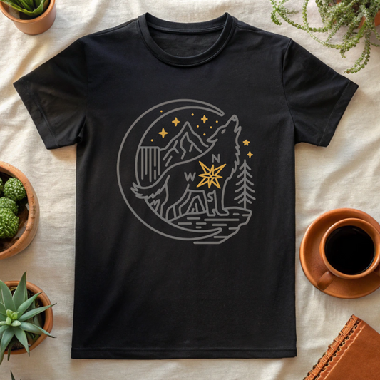 MIDNIGHT COMPASS T-SHIRT - T-Shirt - Astrotees.co