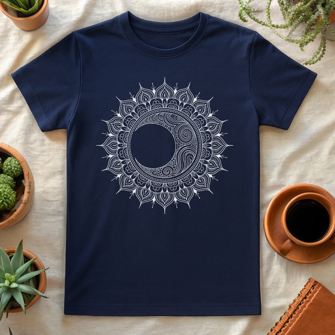 BOHO MOON MANDALA T-SHIRT - T-Shirt - Astrotees.co
