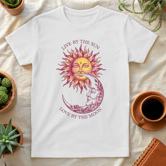 LOVE BY THE MOON T-SHIRT - T-Shirt - Astrotees.co