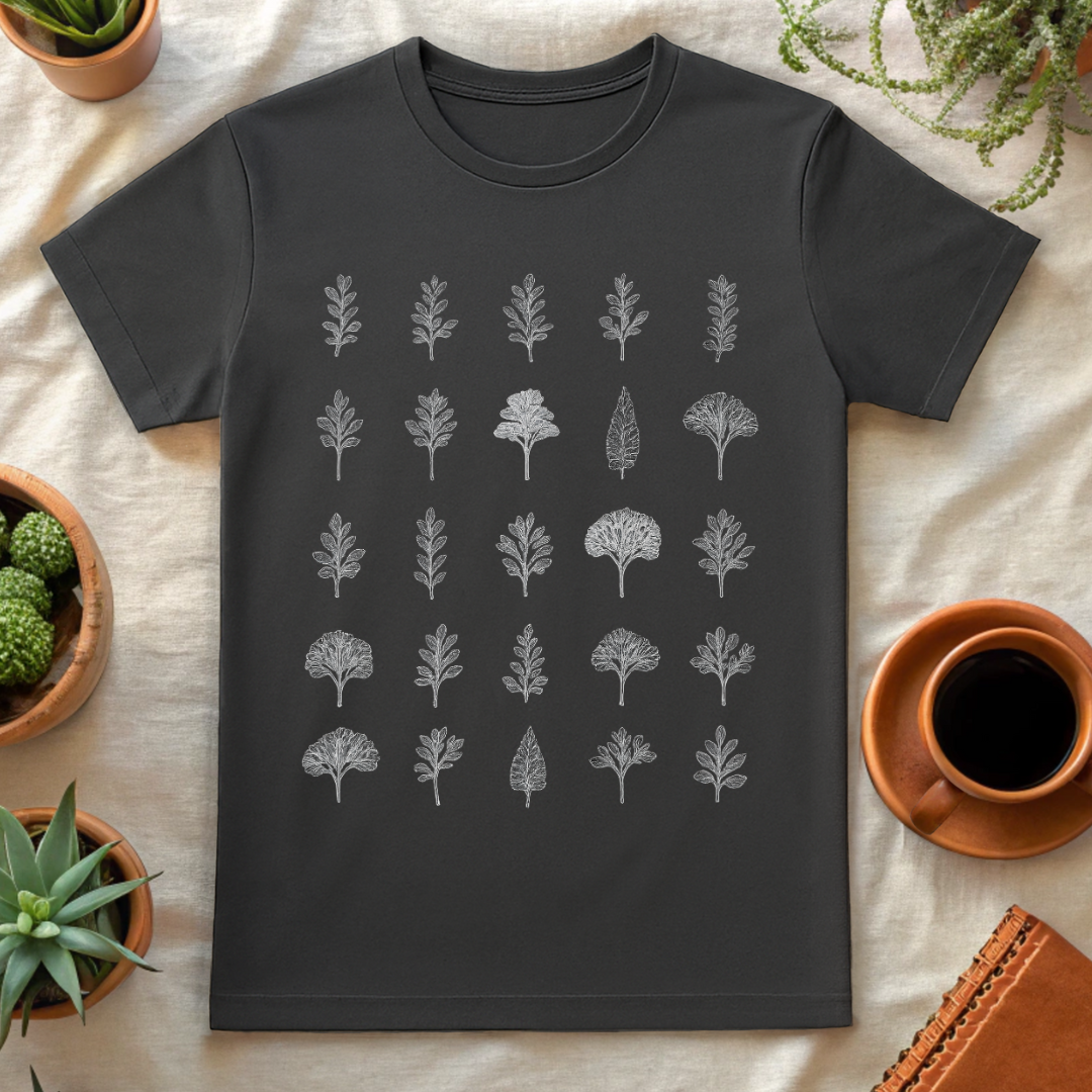 BOTANICA GRID T-SHIRT - T-Shirt - Astrotees.co
