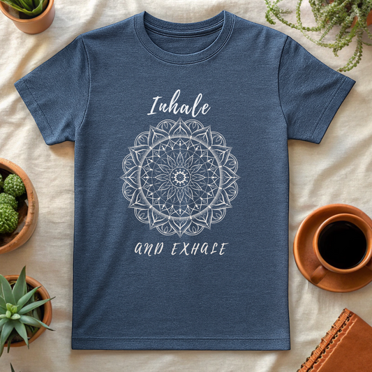 INHALE MANDALA T-SHIRT - T-Shirt - Astrotees.co
