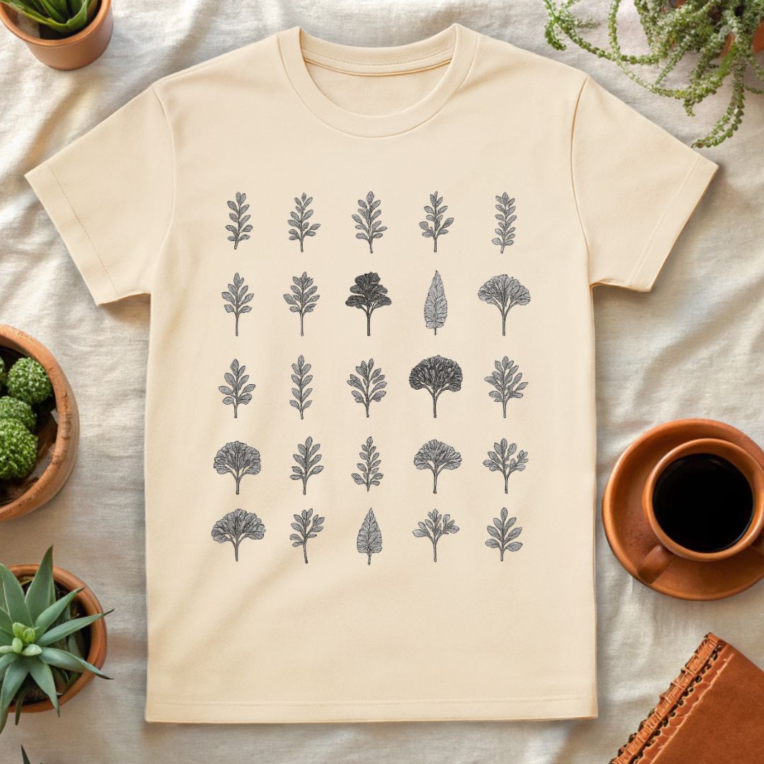 BOTANICA GRID T-SHIRT - T-Shirt - Astrotees.co
