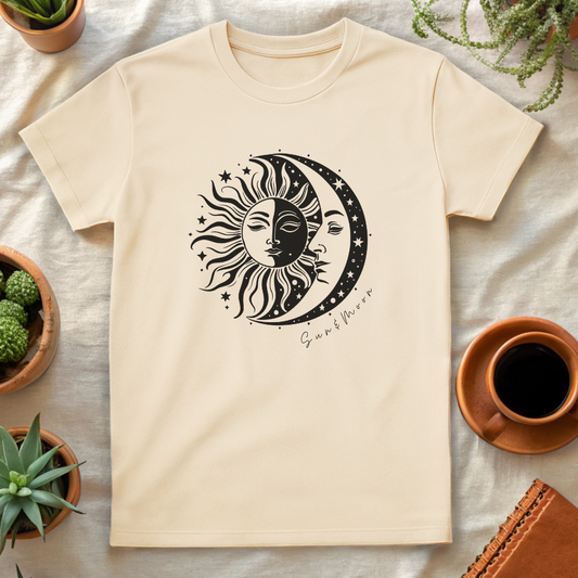 SUN AND MOON T-SHIRT - T-Shirt - Astrotees.co