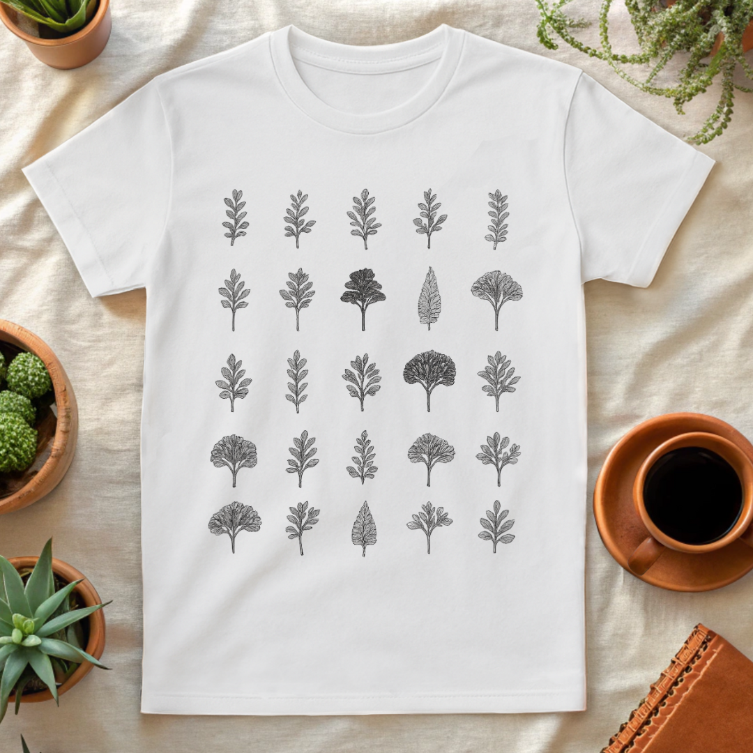 BOTANICA GRID T-SHIRT - T-Shirt - Astrotees.co
