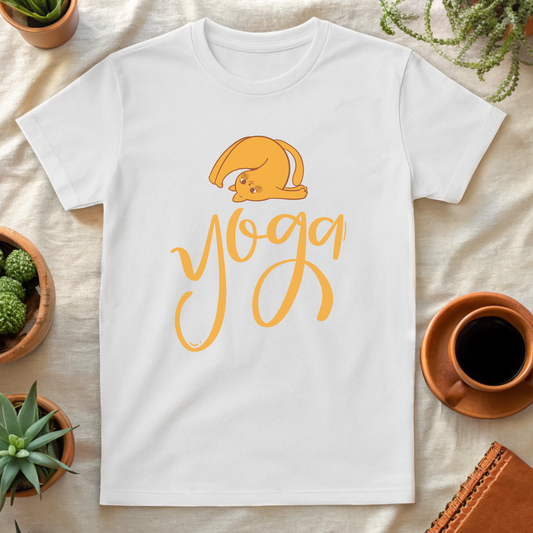 YOGA CAT T-SHIRT - T-Shirt - Astrotees.co