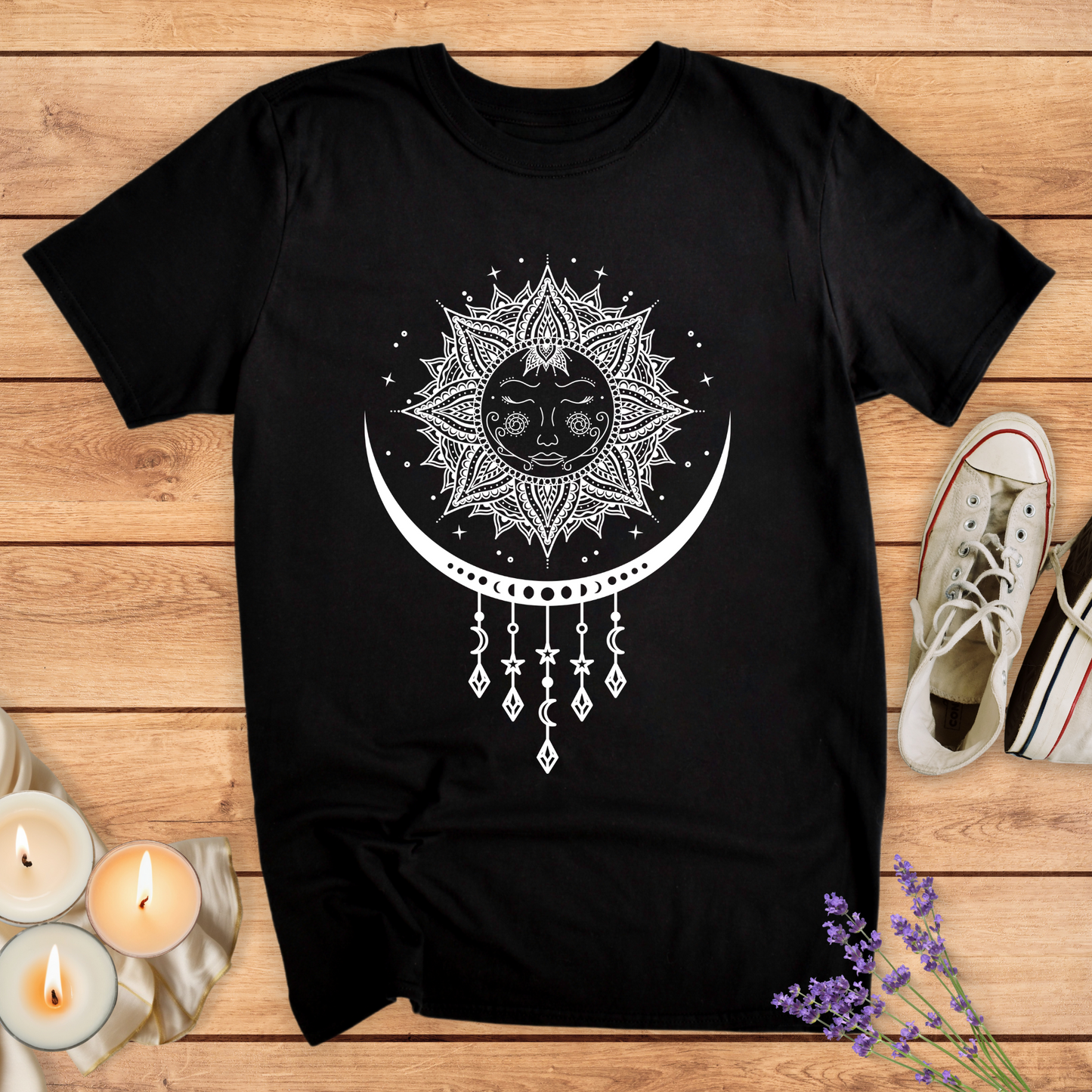 SUN AND MOON MANDALA T-SHIRT