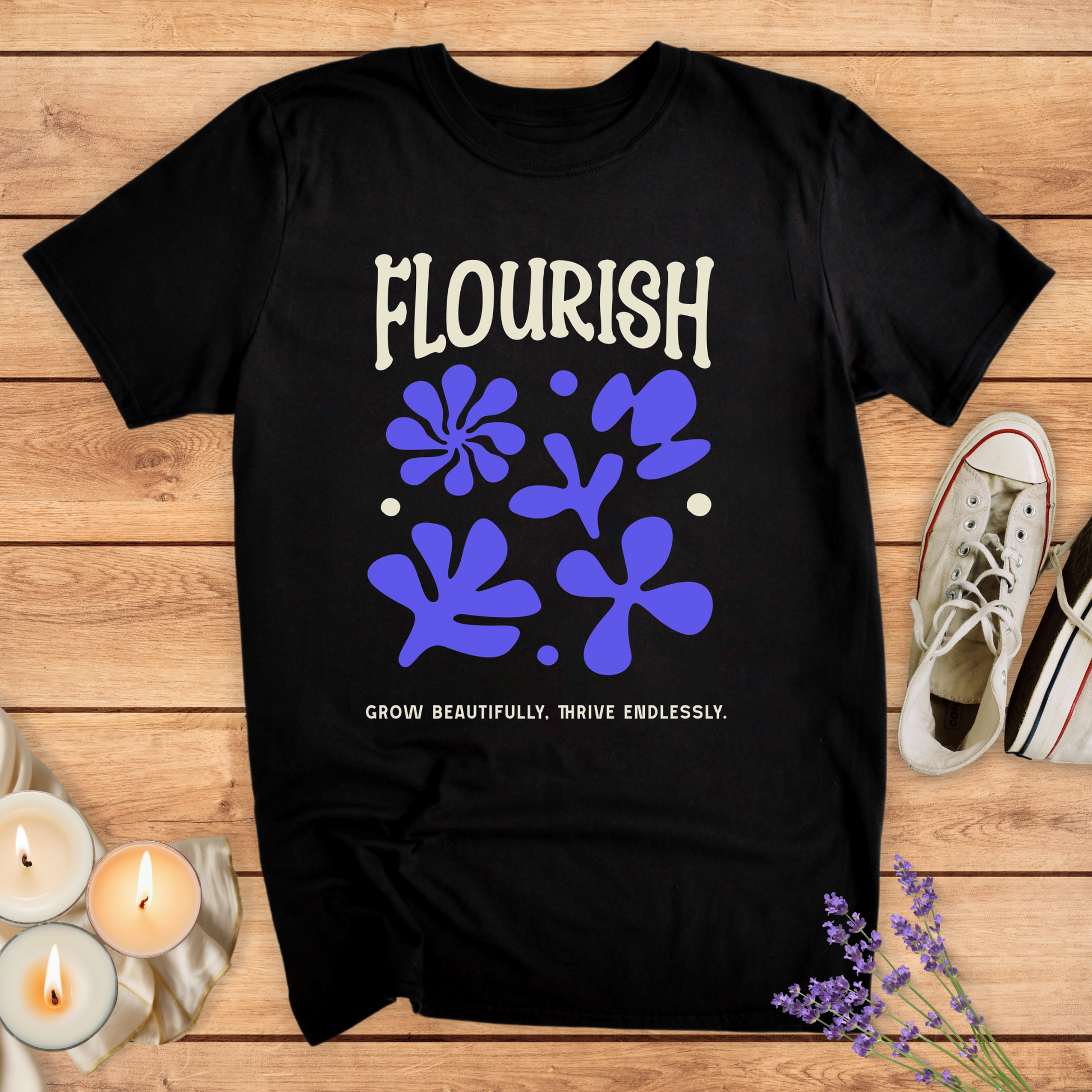 FLOURISH T-SHIRT - Print Material - Vibe Culture