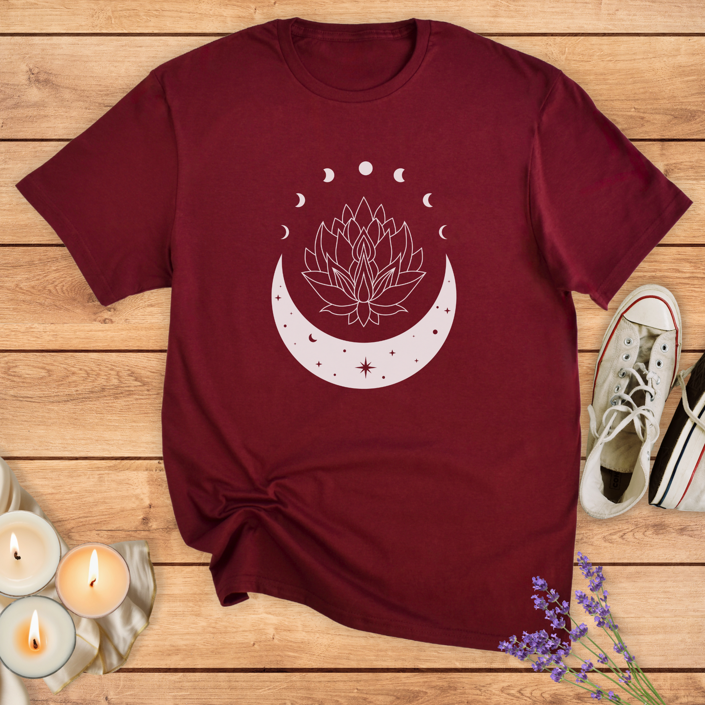 LOTOS AND MOON T-SHIRT