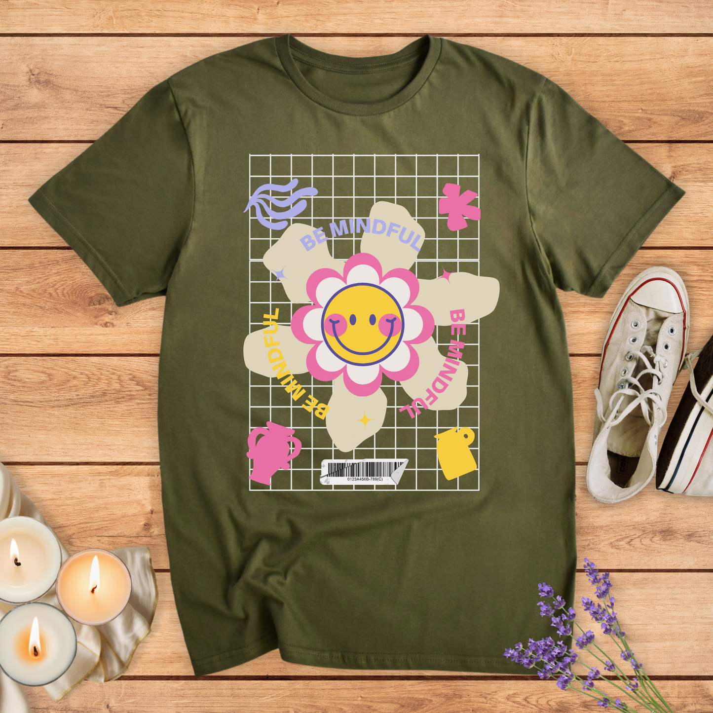 LET'S BE MINDFUL T-SHIRT - Print Material - Vibe Culture