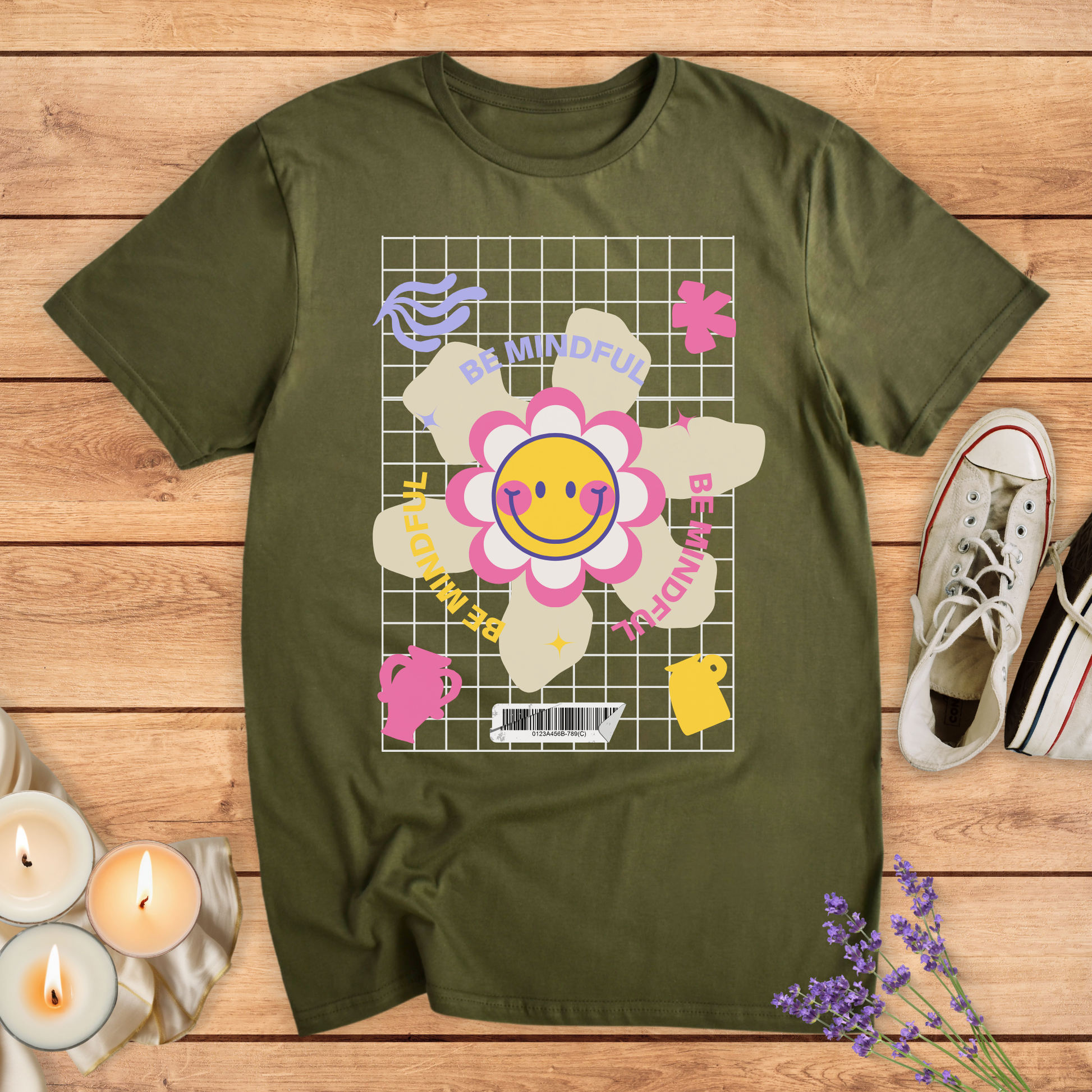 LET'S BE MINDFUL T-SHIRT - Print Material - Vibe Culture