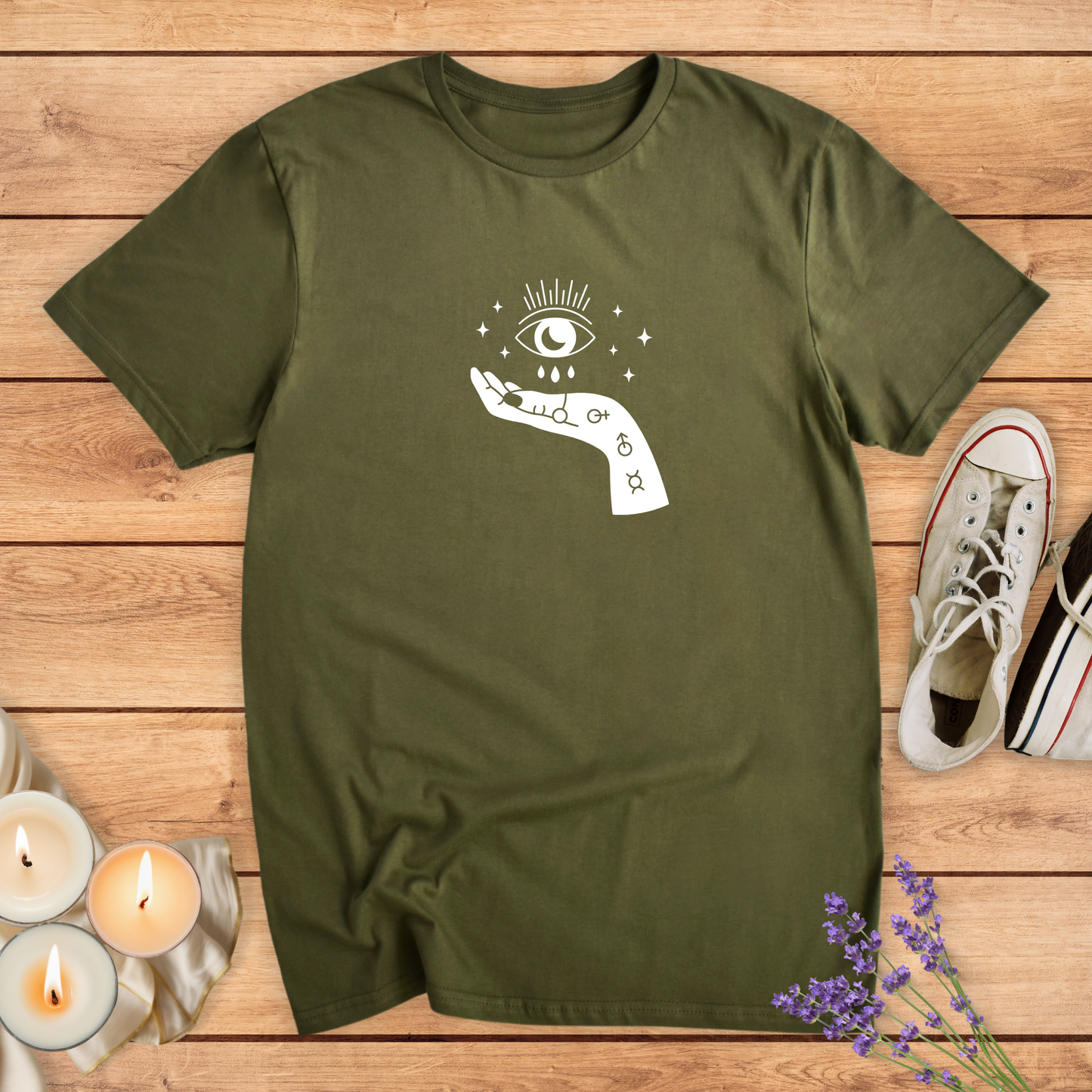 MYSTIC HAND T-SHIRT - Print Material - Vibe Culture