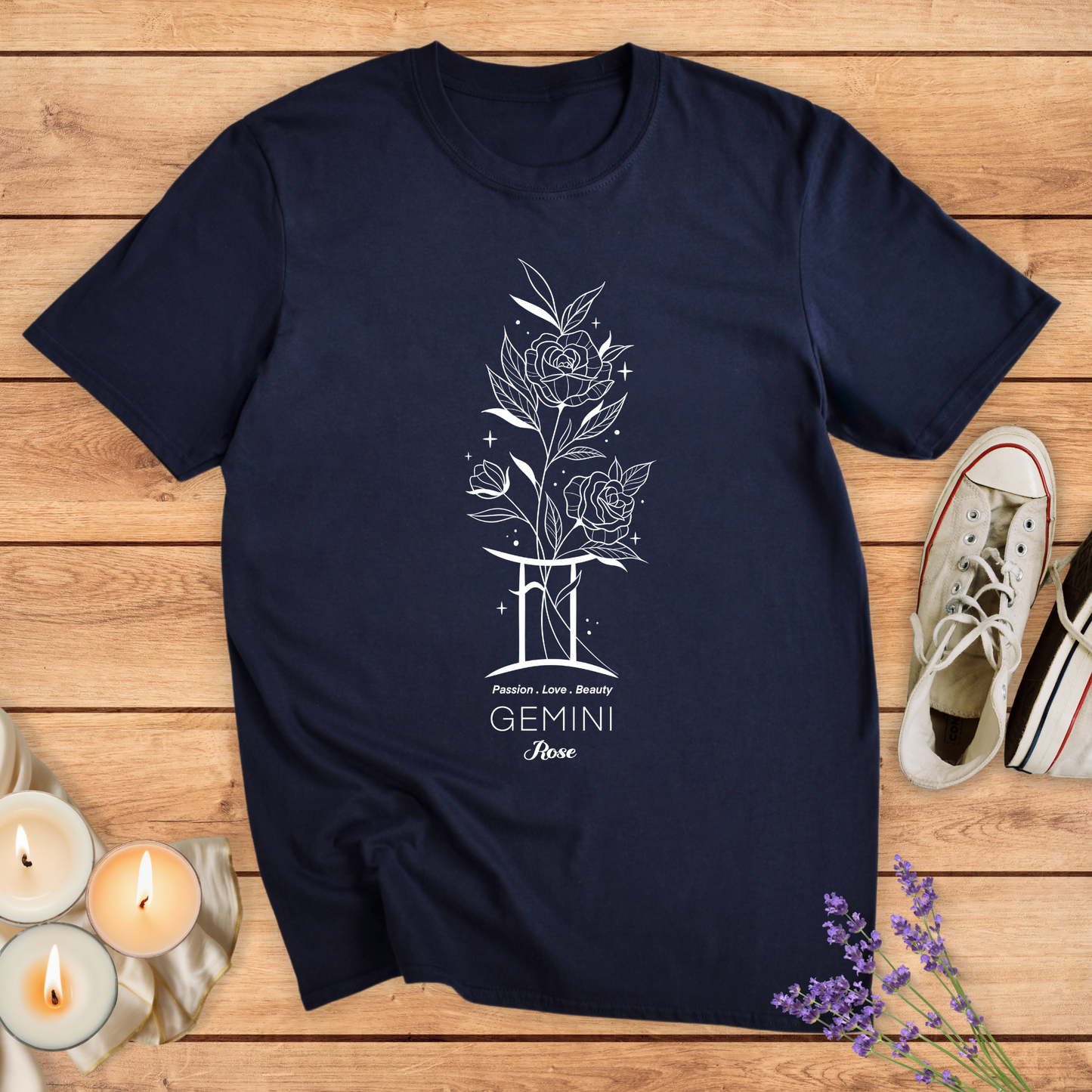 GEMINI FLOWER T-SHIRT