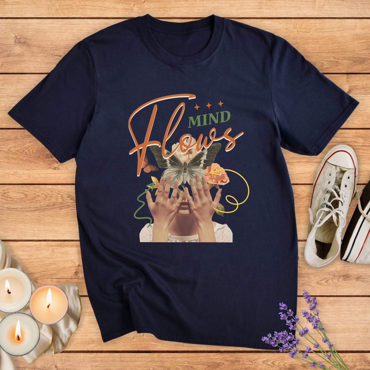 MIND FLOWS T-SHIRT - Print Material - Vibe Culture