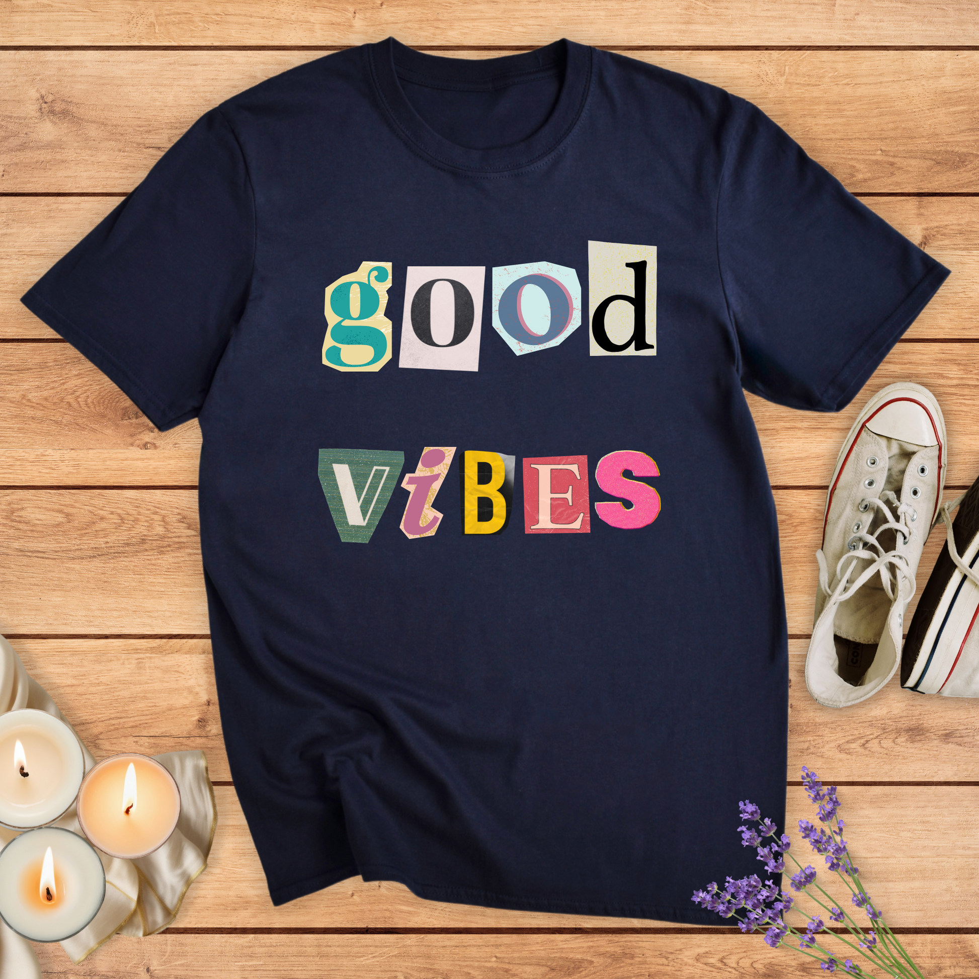 GOOD VIBES ON PAPER T-SHIRT - Print Material - Vibe Culture