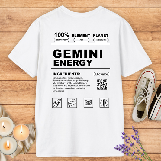 GEMINI MANUAL T-SHIRT - Print Material - Vibe Culture