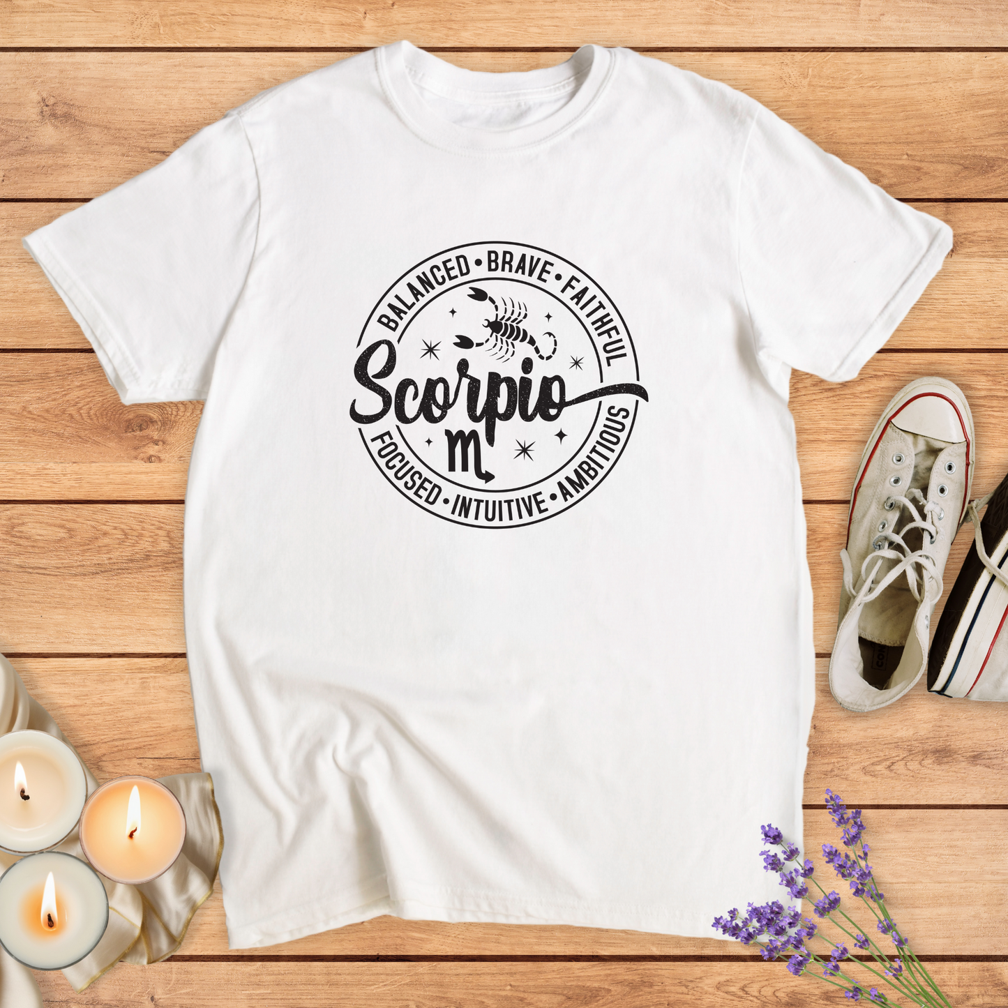 SCORPIO ROUND SIGN T-SHIRT