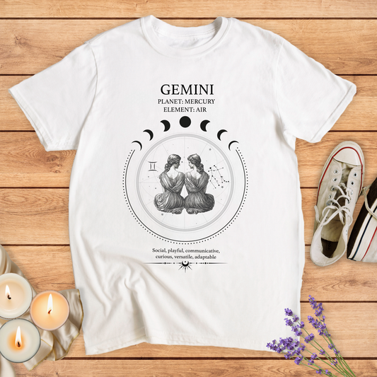GEMINI HOROSCOPE T-SHIRT - T-Shirt - Vibe Culture