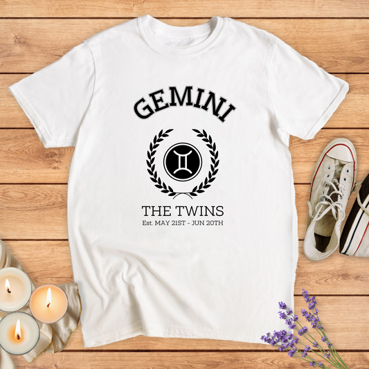 GEMINI COLLEGE T-SHIRT - Print Material - Vibe Culture