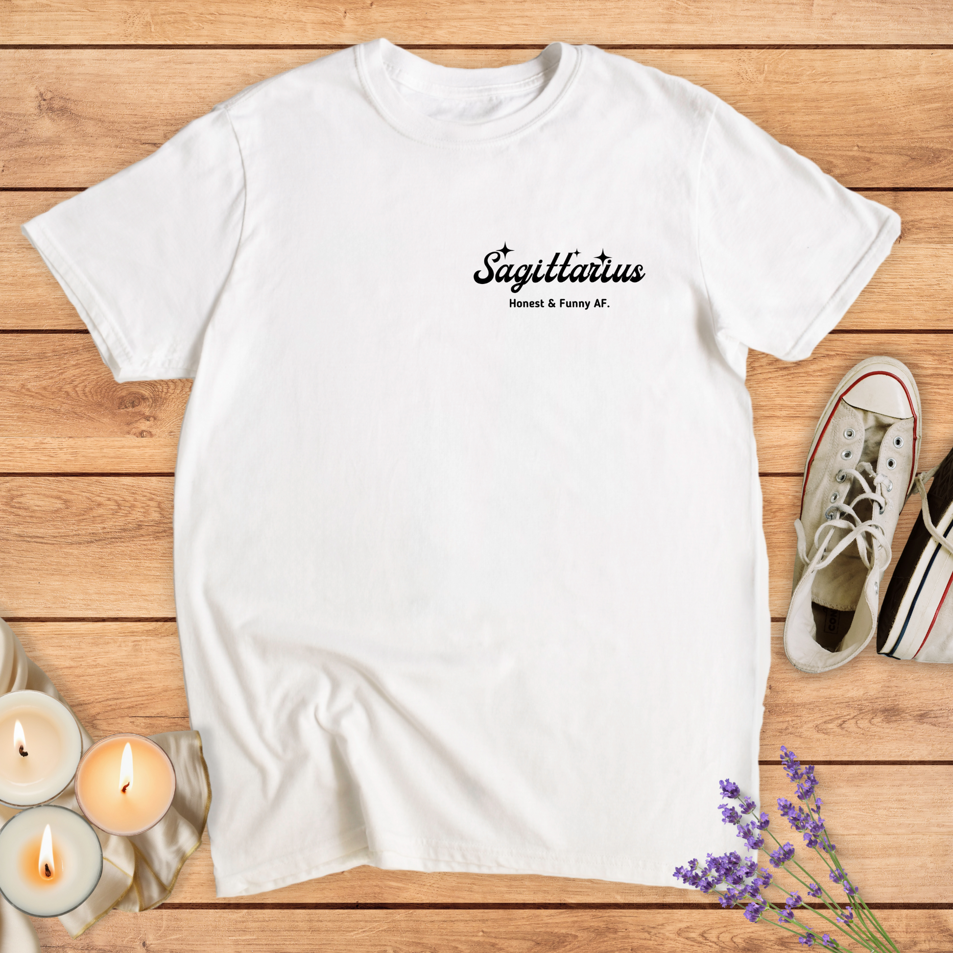 SAGITTARIUS SPARKLE T-SHIRT - Print Material - Vibe Culture