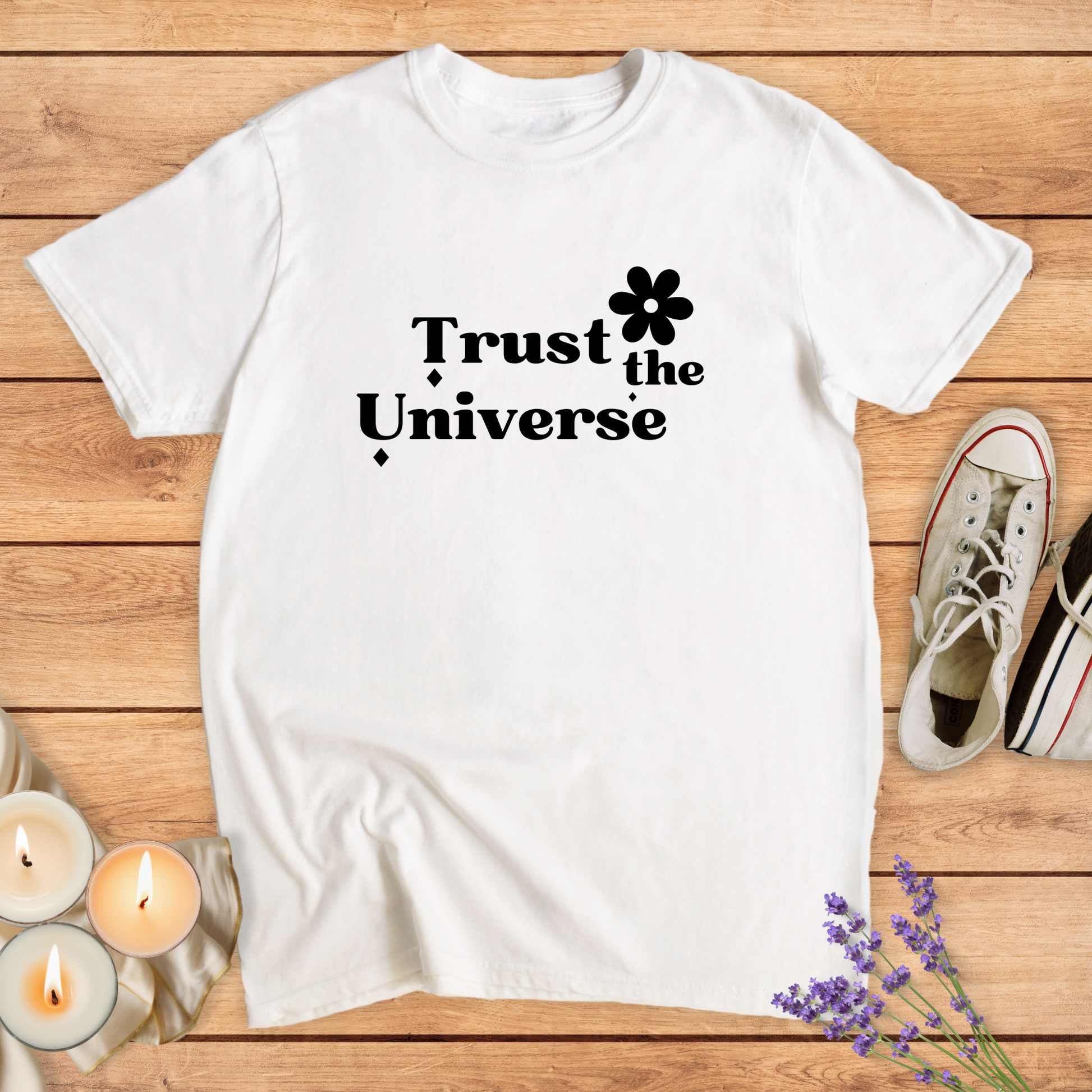 TRUST THE UNIVERSE T-SHIRT - Print Material - Vibe Culture