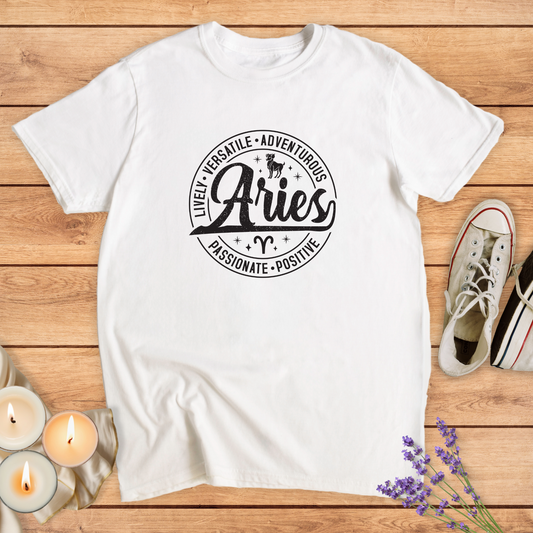 ARIES ROUND SIGN T-SHIRT
