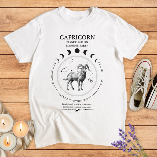 CAPRICORN HOROSCOPE T-SHIRT - T-Shirt - Vibe Culture