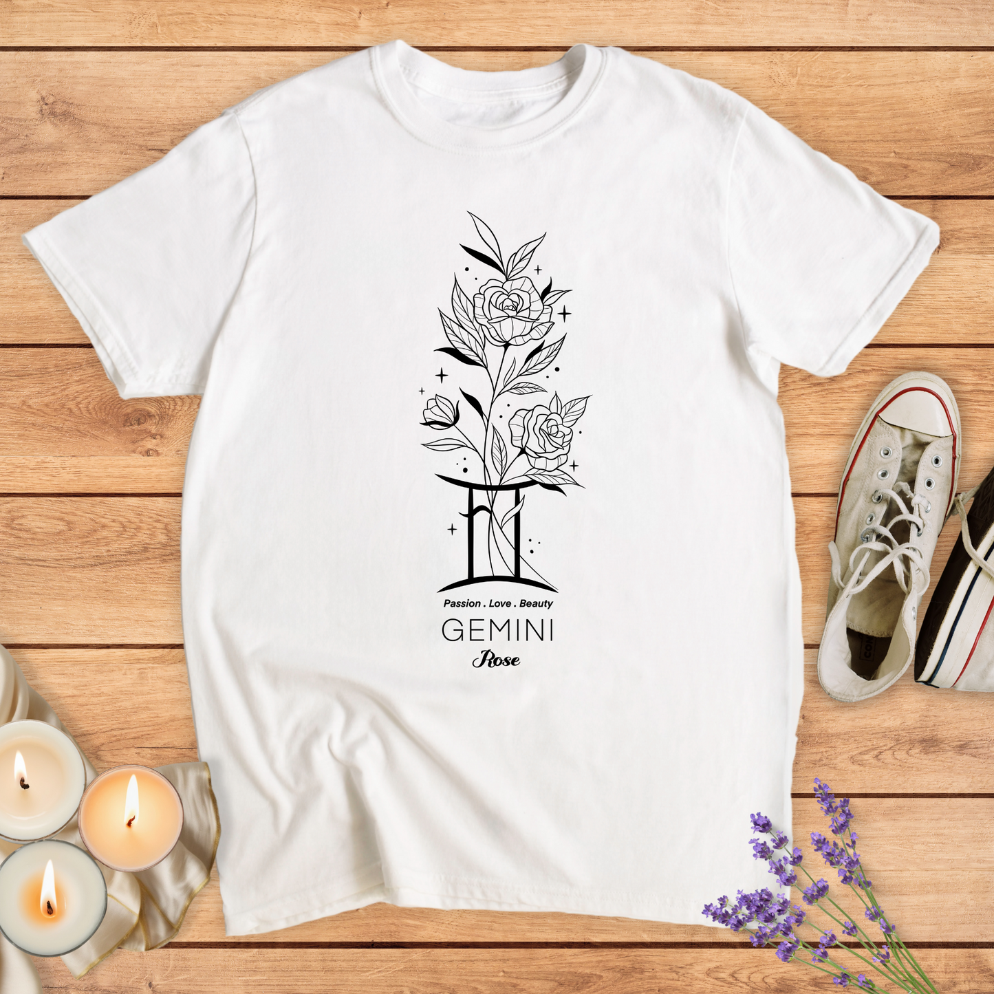 GEMINI FLOWER T-SHIRT