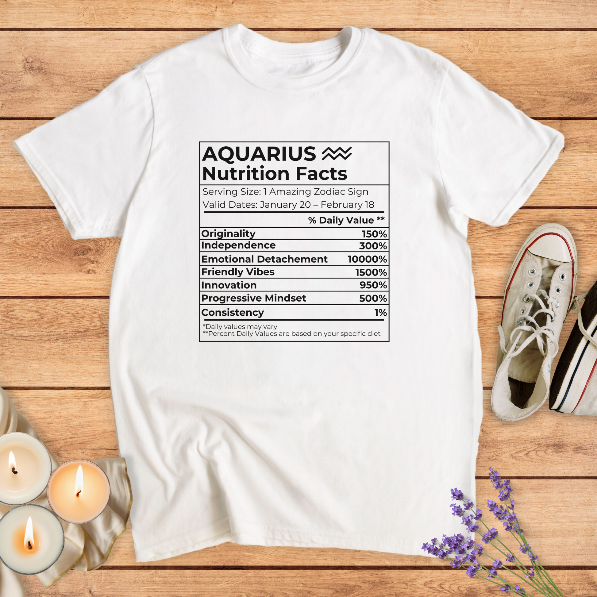 AQUARIUS NUTRITION T-SHIRT - Print Material - Vibe Culture